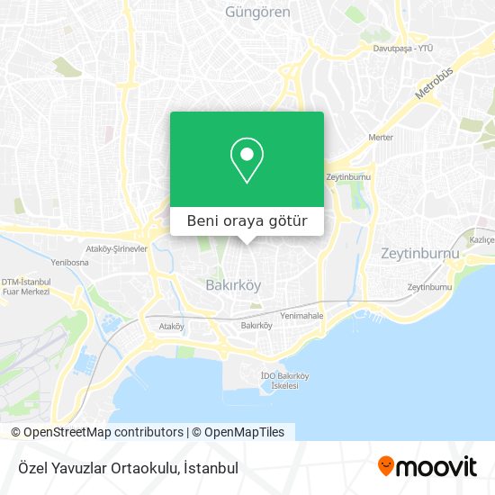 Özel Yavuzlar Ortaokulu harita