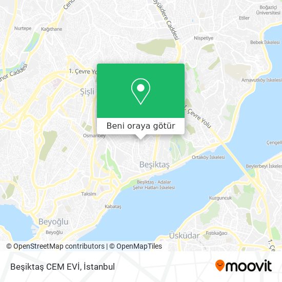 Beşiktaş CEM EVİ harita