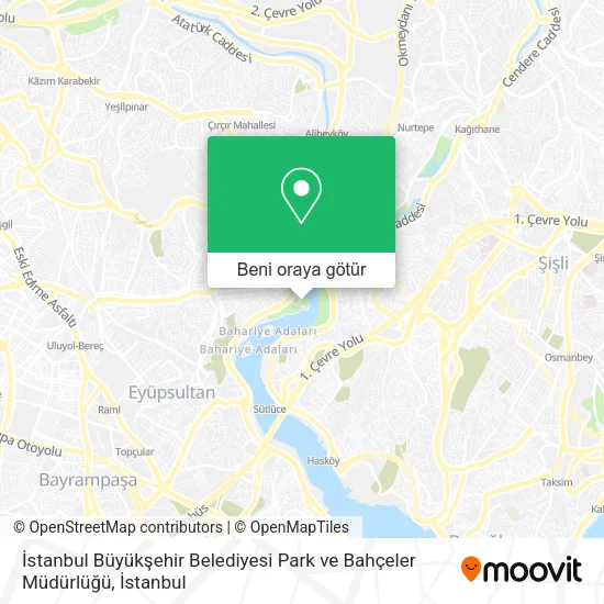 İstanbul Büyükşehir Belediyesi Park ve Bahçeler Müdürlüğü harita