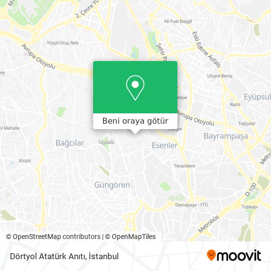 Dörtyol Atatürk Anıtı harita