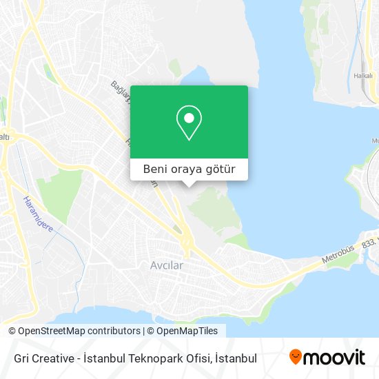 Gri Creative - İstanbul Teknopark Ofisi harita