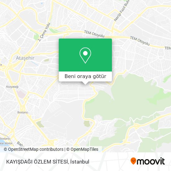 KAYIŞDAĞI ÖZLEM SİTESİ harita