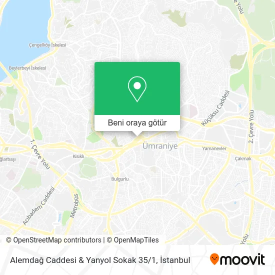 Alemdağ Caddesi & Yanyol Sokak 35 / 1 harita