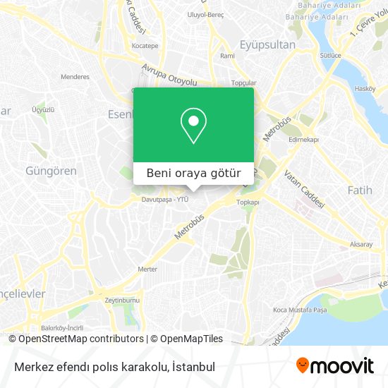 Merkez efendı polıs karakolu harita