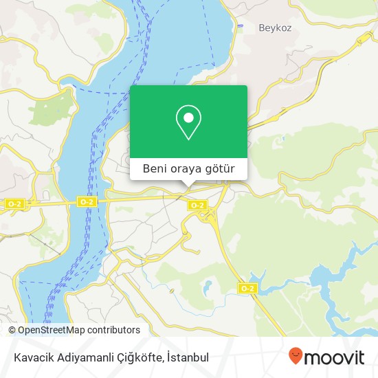 Kavacik Adiyamanli Çiğköfte harita