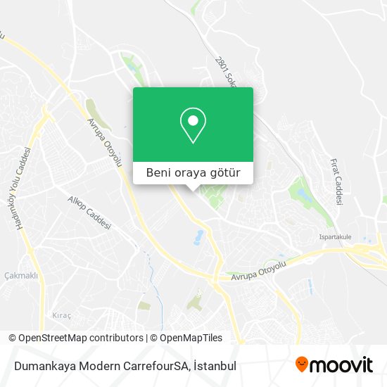 Dumankaya Modern CarrefourSA harita