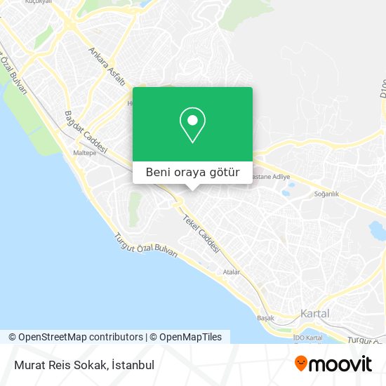 Murat Reis Sokak harita