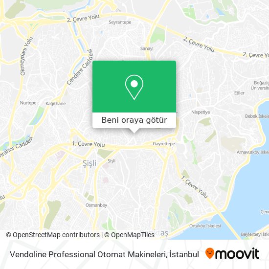 Vendoline Professional Otomat Makineleri harita