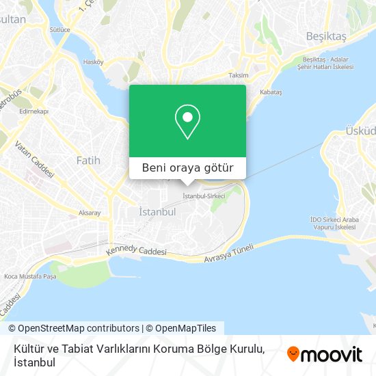 Kültür ve Tabiat Varlıklarını Koruma Bölge Kurulu harita