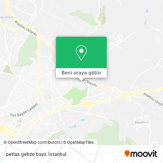 petlas gebze bayii harita