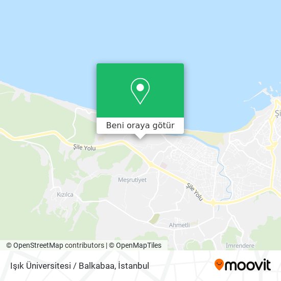 Işık Üniversitesi / Balkabaa harita