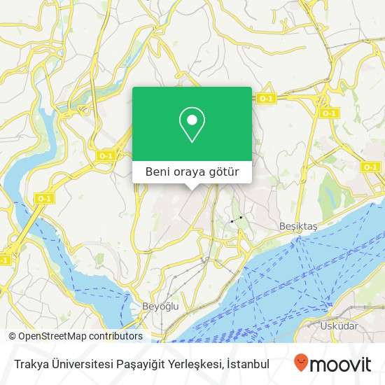 Trakya Üniversitesi Paşayiğit Yerleşkesi harita