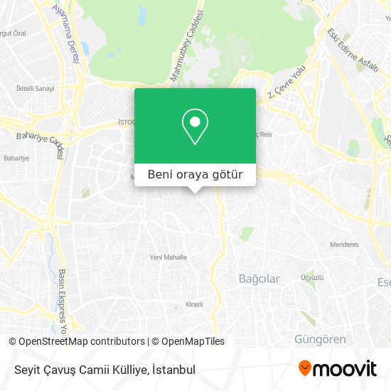 Seyit Çavuş Camii Külliye harita