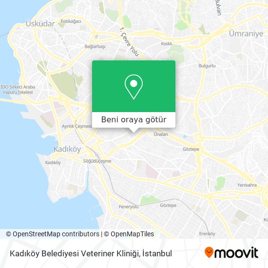 Kadıköy Belediyesi Veteriner Kliniği harita