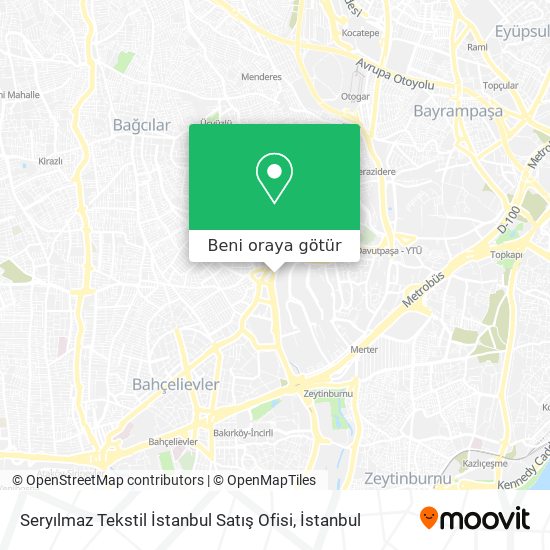 Seryılmaz Tekstil İstanbul Satış Ofisi harita