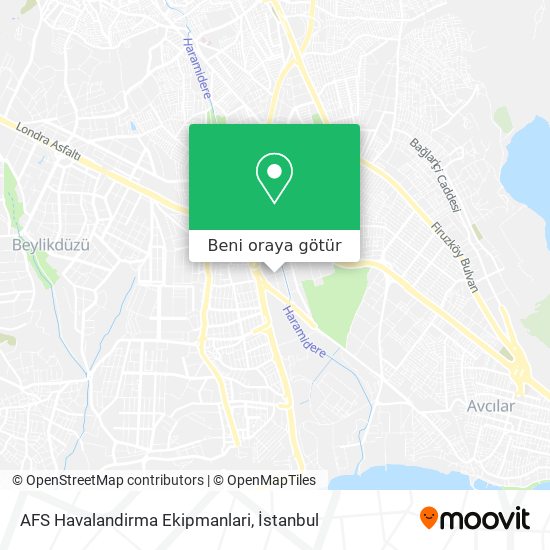 AFS Havalandirma Ekipmanlari harita