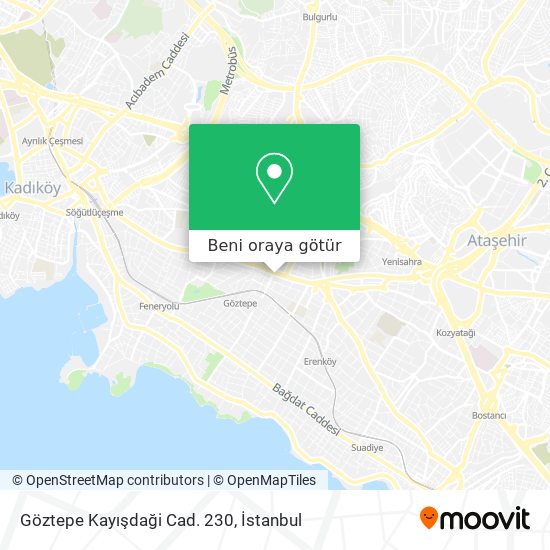 Göztepe Kayışdaği Cad. 230 harita