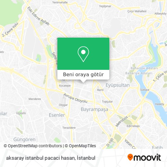 aksaray istanbul pacaci hasan harita