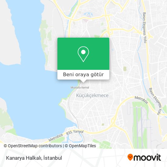 Kanarya Halkalı harita