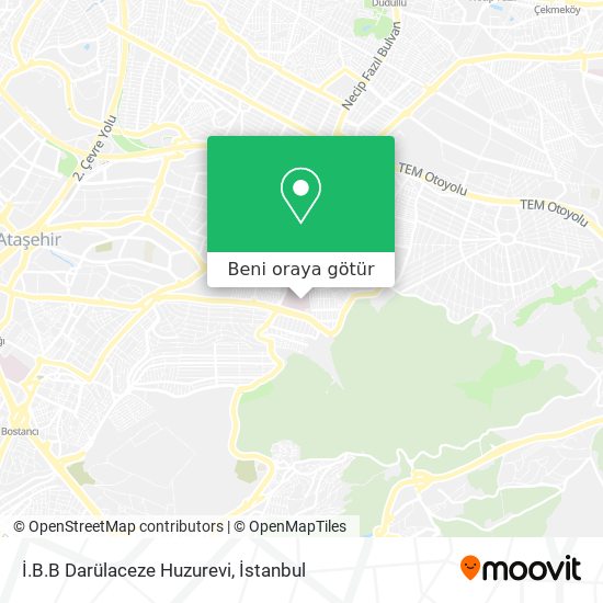 İ.B.B Darülaceze Huzurevi harita
