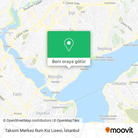 Taksim Merkez Rum Kız Lisesi harita