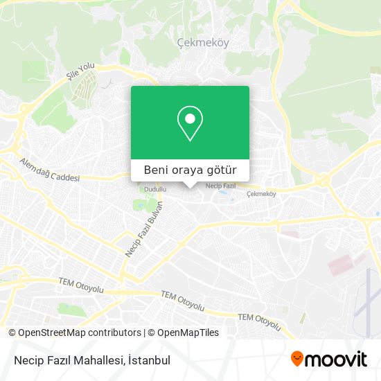 Necip Fazıl Mahallesi harita