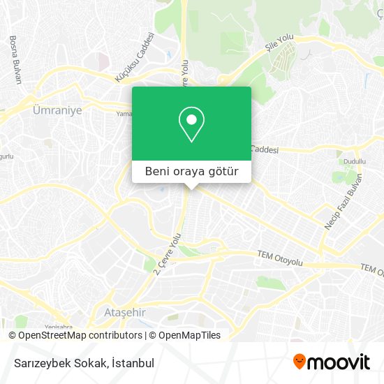 Sarızeybek Sokak harita