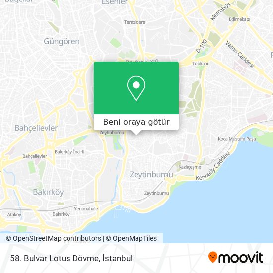 58. Bulvar Lotus Dövme harita