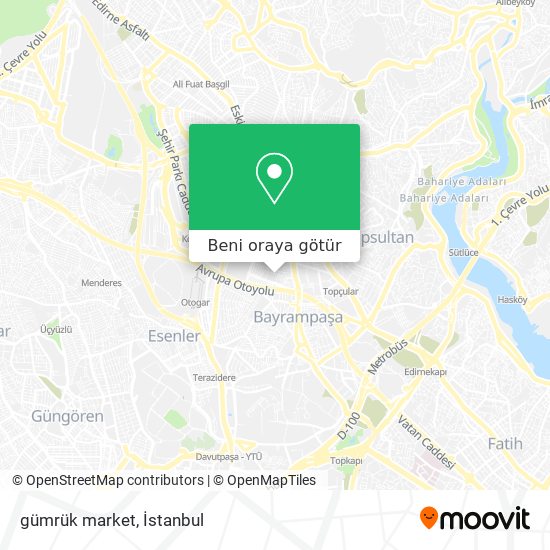 gümrük market harita