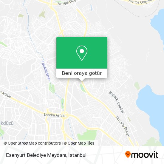 Esenyurt Belediye Meydanı harita