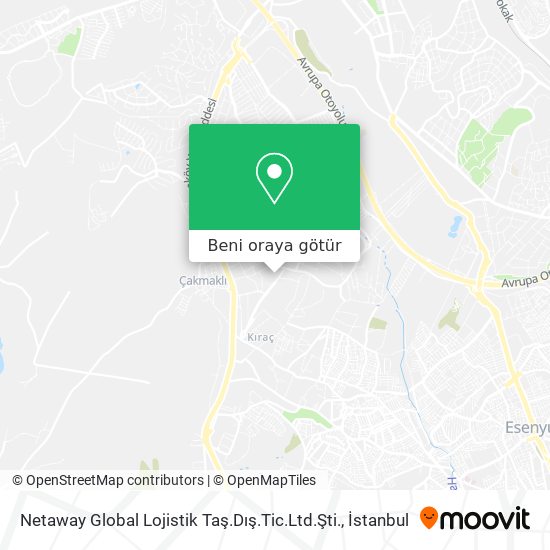 Netaway Global Lojistik Taş.Dış.Tic.Ltd.Şti. harita