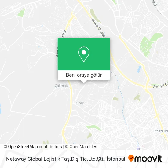 Netaway Global Lojistik Taş.Dış.Tic.Ltd.Şti. harita