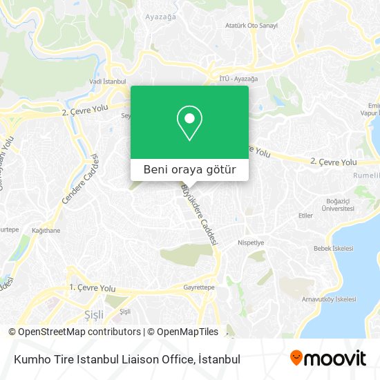 Kumho Tire Istanbul Liaison Office harita