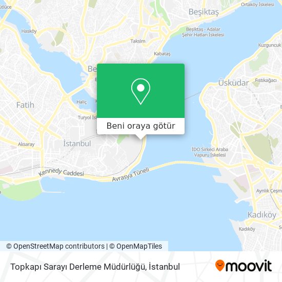 Topkapı Sarayı Derleme Müdürlüğü harita