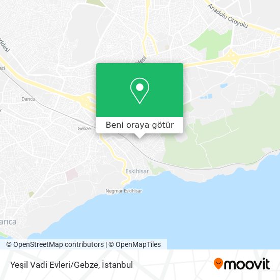 Yeşil Vadi Evleri/Gebze harita