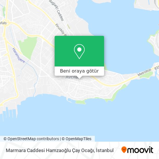 Marmara Caddesi Hamzaoğlu Çay Ocağı harita