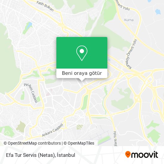 Efa Tur Servis (Netas) harita
