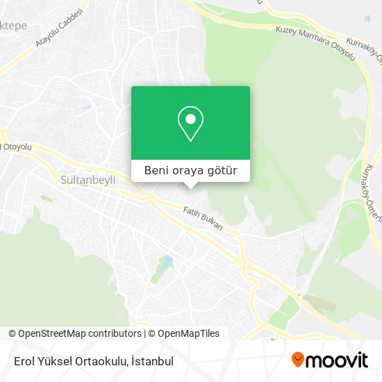 Erol Yüksel Ortaokulu harita