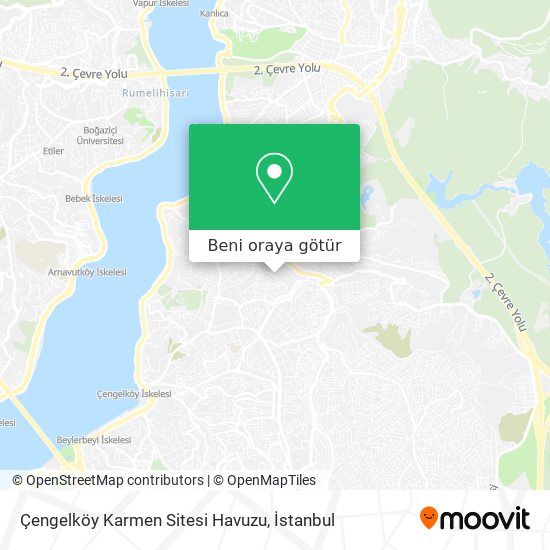 Çengelköy Karmen Sitesi Havuzu harita