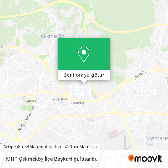 MHP Çekmeköy İlçe Başkanlığı harita