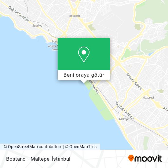 Bostancı - Maltepe harita