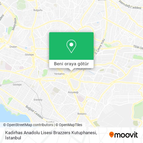 Kadirhas Anadolu Lisesi Brazzers Kutuphanesi harita