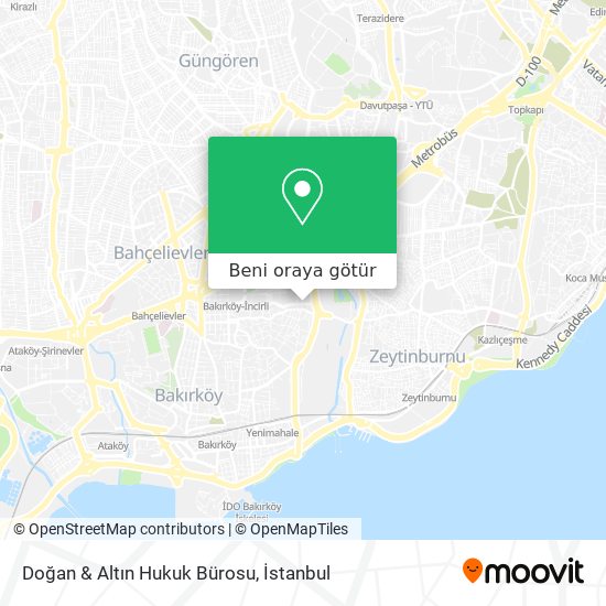 Doğan & Altın Hukuk Bürosu harita