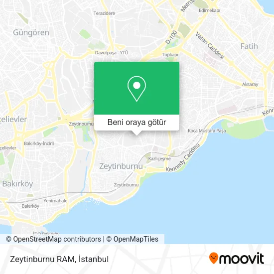 Zeytinburnu RAM harita