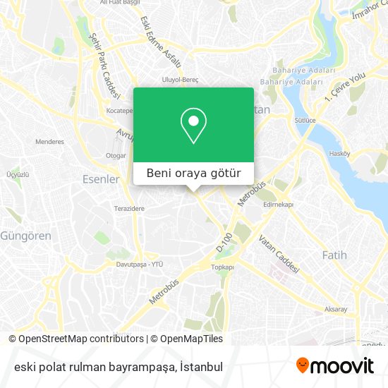 eski polat rulman bayrampaşa harita