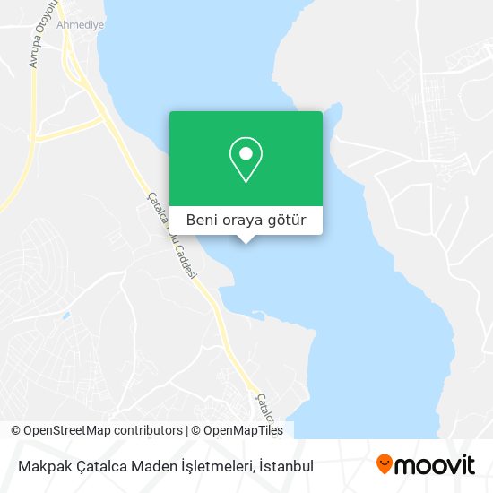 Makpak Çatalca Maden İşletmeleri harita