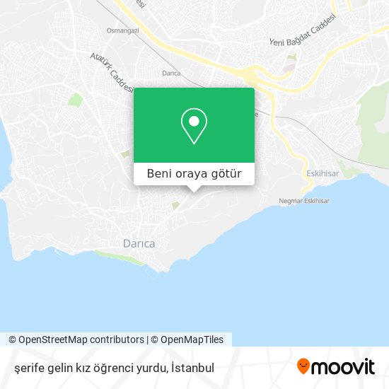 şerife gelin kız öğrenci yurdu harita