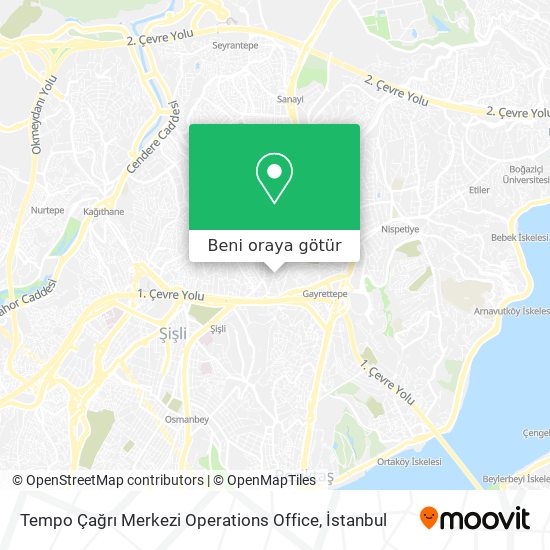 Tempo Çağrı Merkezi Operations Office harita