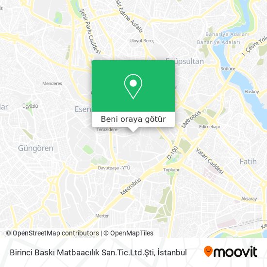 Birinci Baskı Matbaacılık San.Tic.Ltd.Şti harita