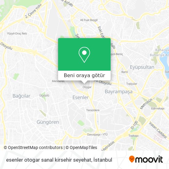 esenler otogar sanal kirsehir seyehat harita